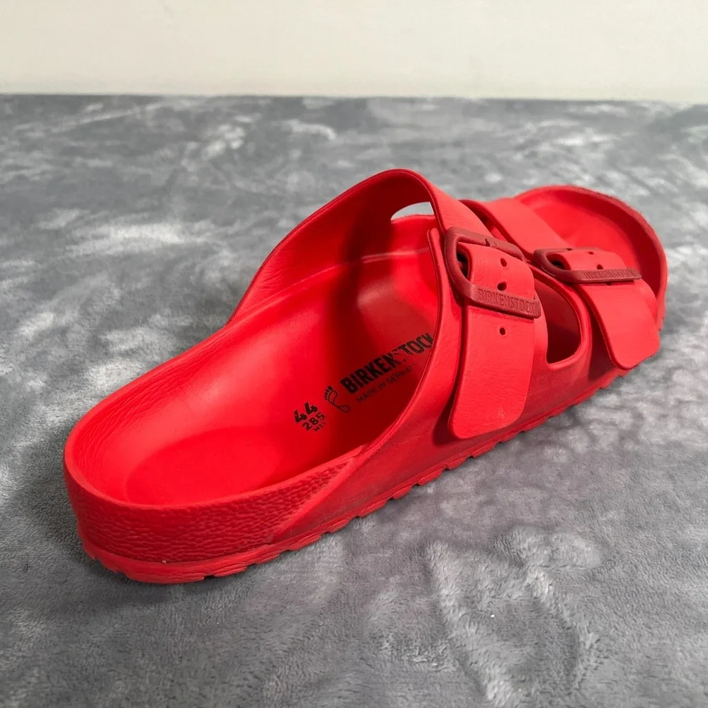 Birkenstock Arizona Essentials Eva Sandals Mens US 11 EU 44 Red Buckle Slip Ons